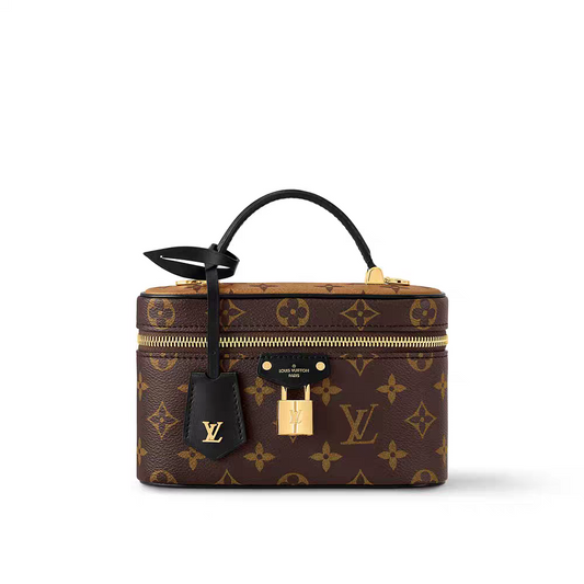 Vintage-Inspired Box hand bag – Elegant Monogram Tote Box-1