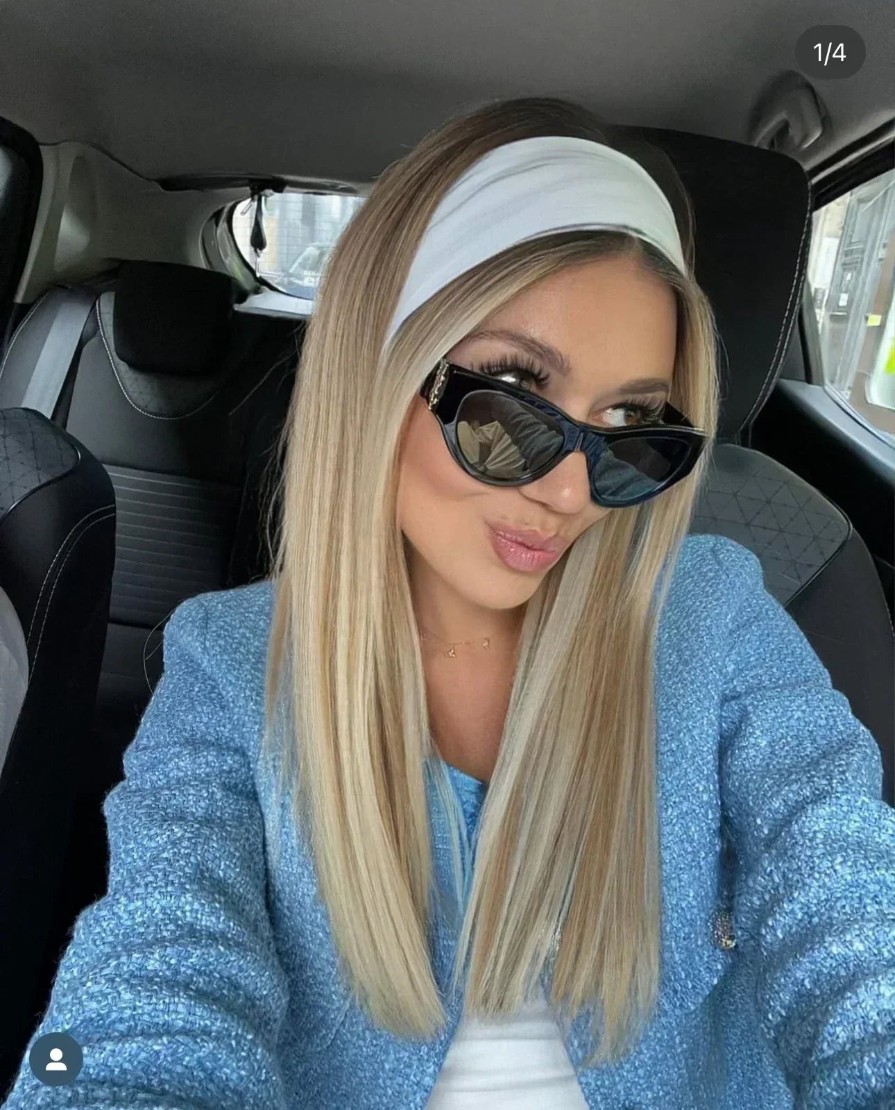 Luksus solbriller med stor innfatning Y-019s-1