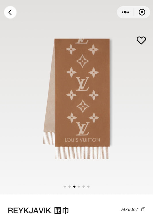 Unique Knit Pattern Cashmere Scarf-0015